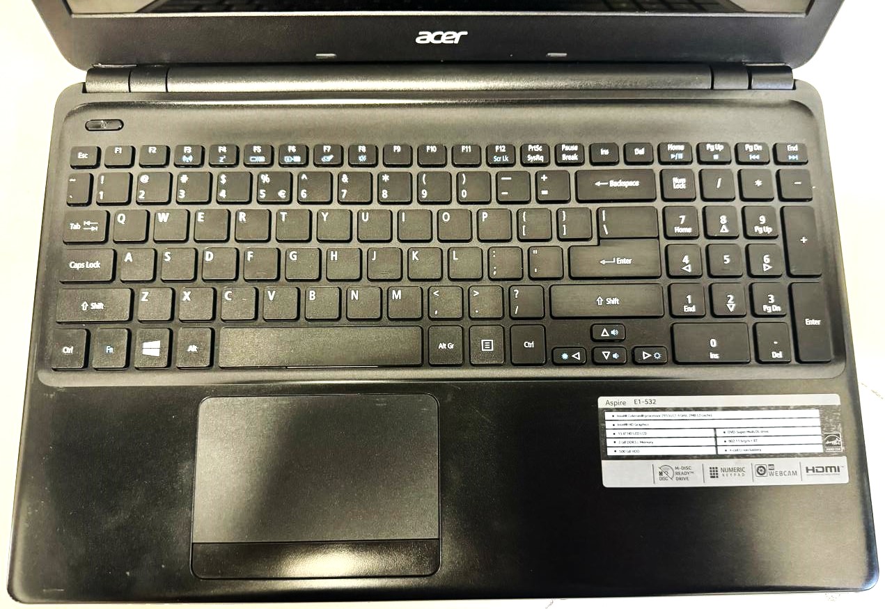 Acer Aspire E1-532 | Intel Cerelon 2955U @1.40GHz | 8GB DDR3 Ram | 256GB SSD | 14″ LCD Display | Windows 10 - Image 5